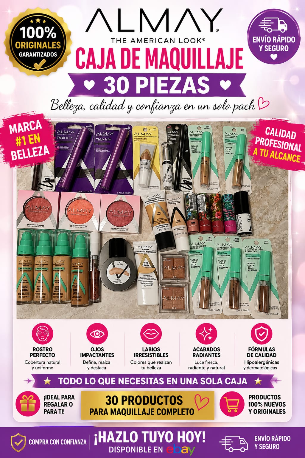 Lot of (30) Assorted Almay Products