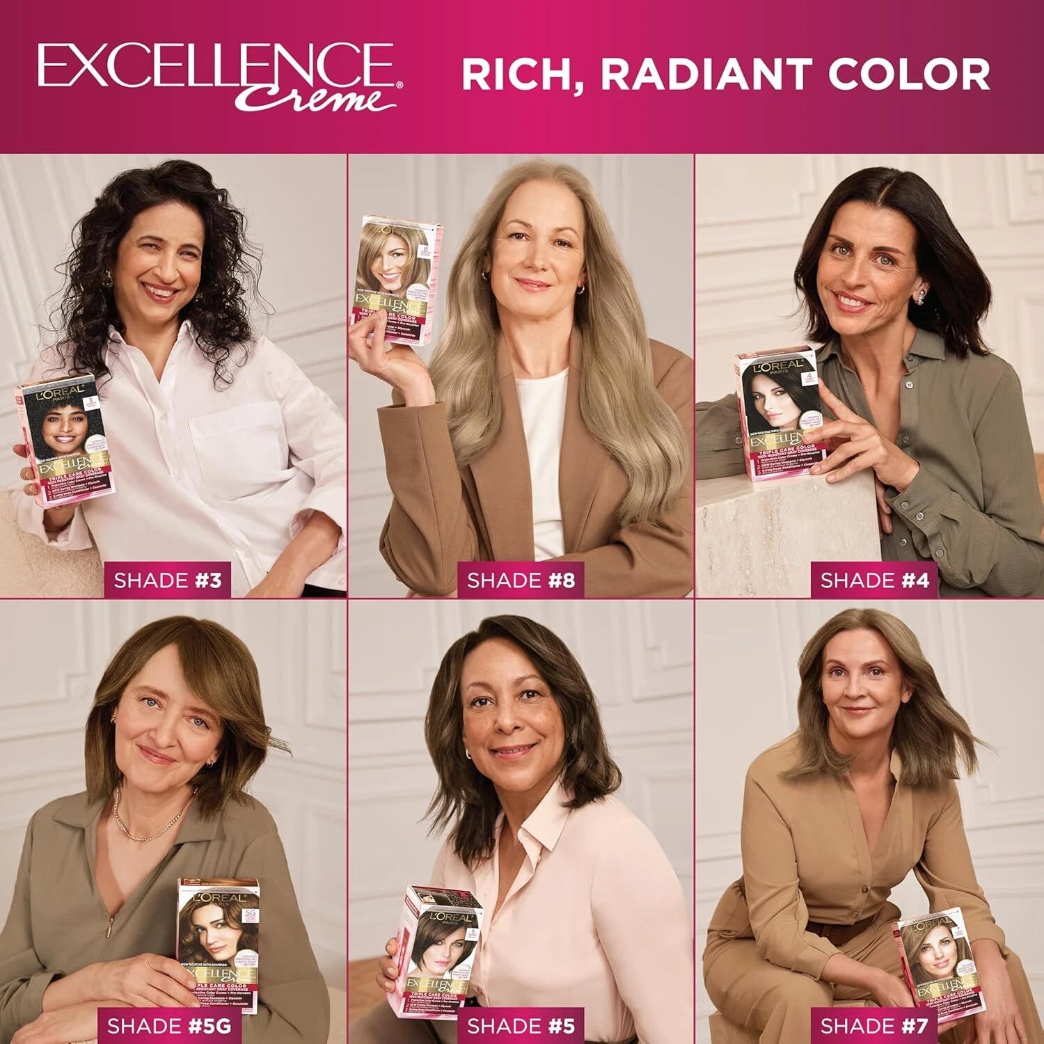 L'Oreal Paris Excellence Creme Permanent Hair Color (Pick Your Shade)